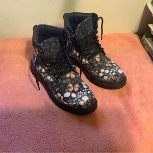 Floral Patterned Boots